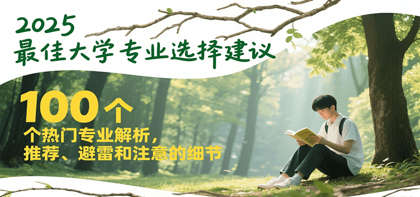2025最佳大学专业选择建议,100个热门专业解析,推荐、避雷和注意的细节-致富学堂