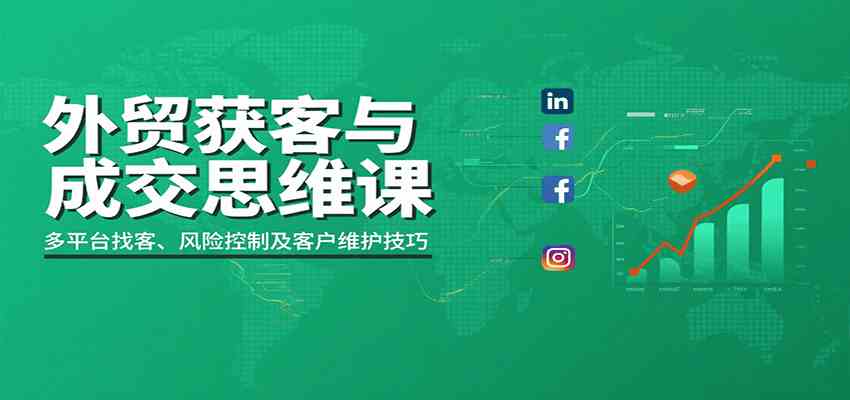 外贸获客与成交思维课:多平台找客、风险控制及客户维护技巧-致富学堂