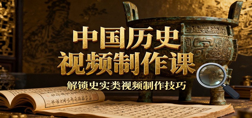 中国历史视频制作课:疆域地图集+参考文案+练习素材,解锁史实类视频制作技巧-致富学堂