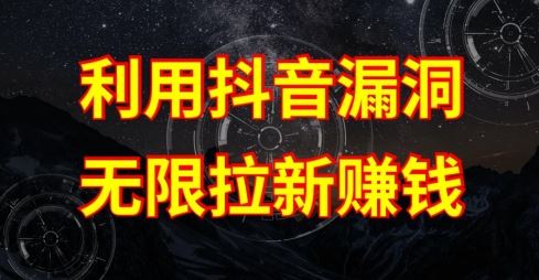 利用抖音链接漏洞，无限拉新赚钱【漏洞原理+操作流程】【揭秘】-致富学堂