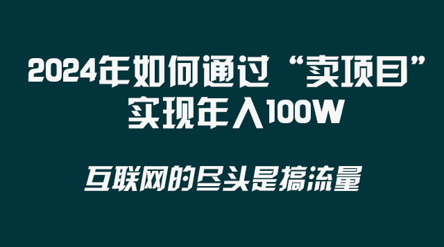 （8382期） 2024年如何通过“卖项目”实现年入100W-致富学堂