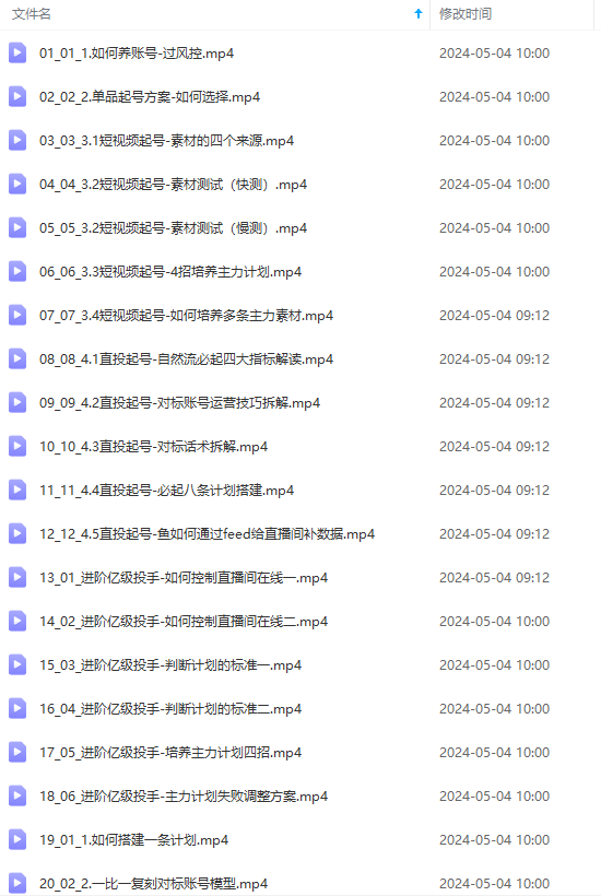 图片[2]-（10297期）2024单品正价起号，直播素材投流选品：选品课+投流课+素材课+卡首屏/100节-致富学堂