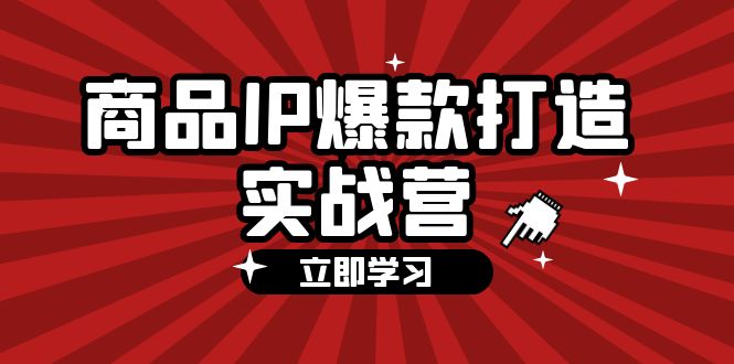 （12136期）商品-IP爆款打造实战营【第四期】，手把手教你打造商品IP，爆款 不断-致富学堂