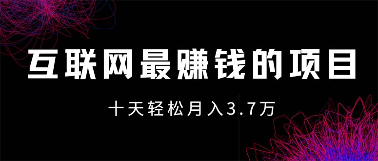 （12396期）互联网最赚钱的项目没有之一，轻松月入7万+，团队最新项目-致富学堂