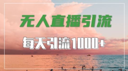 抖音快手视频号全平台通用，无人直播引流法，超暴力引流1000+高质量精准创业粉【揭秘】-致富学堂