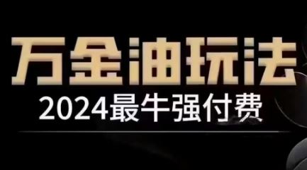 2024最牛强付费，万金油强付费玩法，干货满满，全程实操起飞-致富学堂