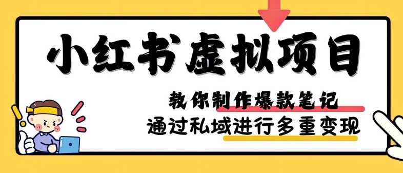 小红书虚拟项目实战，爆款笔记制作，矩阵放大玩法分享-致富学堂