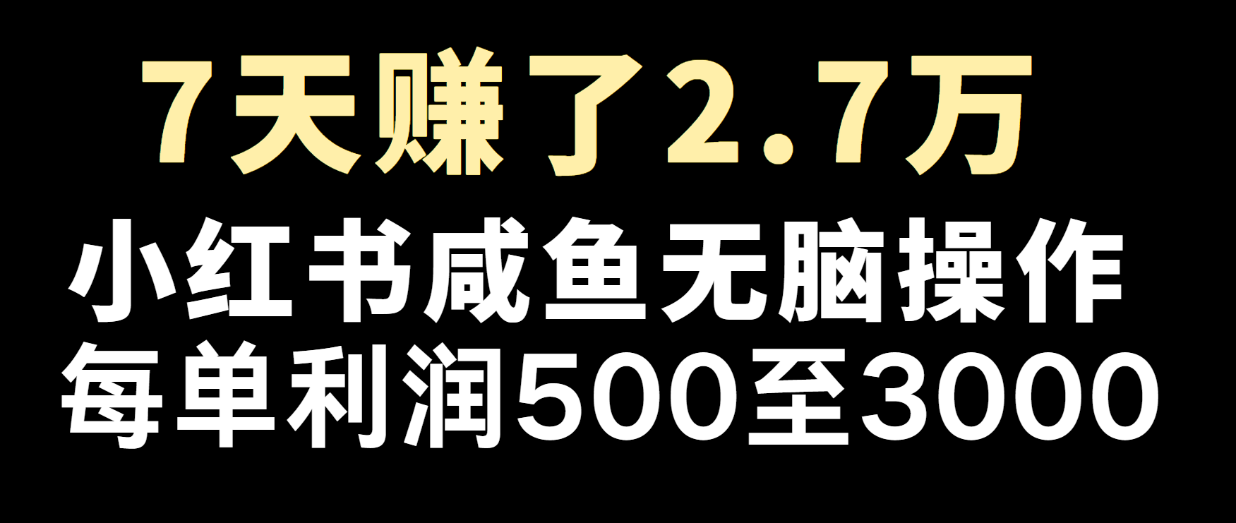 冷门暴利，超级简单的项目0成本玩法，每单在500至4000的利润-致富学堂