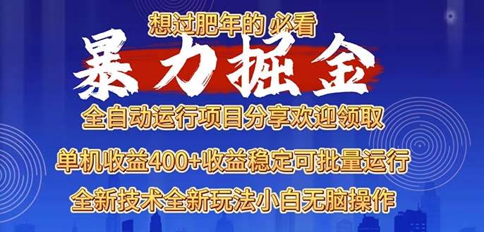 （13675期）2025暴力掘金项目，想过肥年必看！-致富学堂