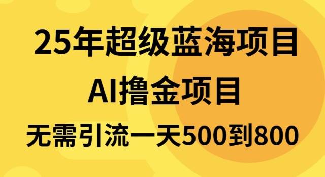 （13746期）25年超级蓝海项目一天800+，半搬砖项目，不需要引流-致富学堂