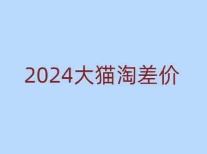 2024版大猫淘差价课程，新手也能学的无货源电商课程-致富学堂
