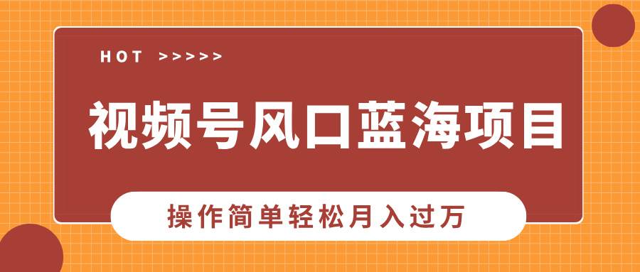 （13945期）视频号风口蓝海项目，中老年人的流量密码，操作简单轻松月入过万-致富学堂