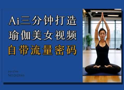 Ai3分钟打造瑜伽美女视频，自带流量密码-致富学堂