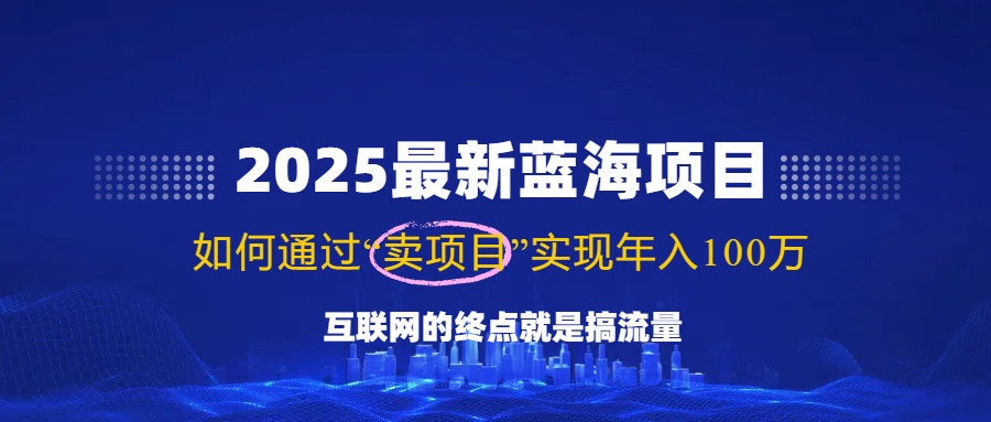（14305期）2025最新蓝海项目，零门槛轻松复制，月入10万+，新手也能操作！-致富学堂