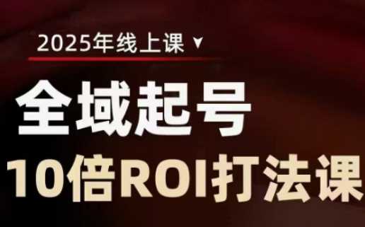 2025全域起号10倍ROI打法课，助你提升直播间的投资回报率-致富学堂