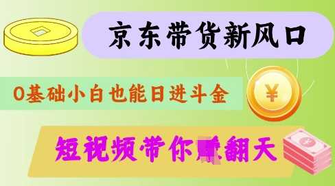 最新京东短视频带货代运营秘籍，轻松躺挣【揭秘】-致富学堂