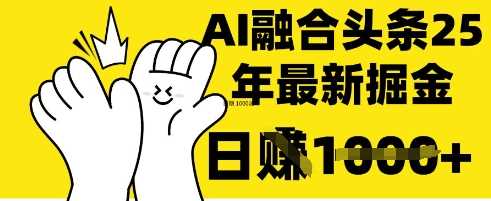 掌握这招：DeepSeek 融合今日头条，一键复制粘贴，日入 1k【揭秘】-致富学堂