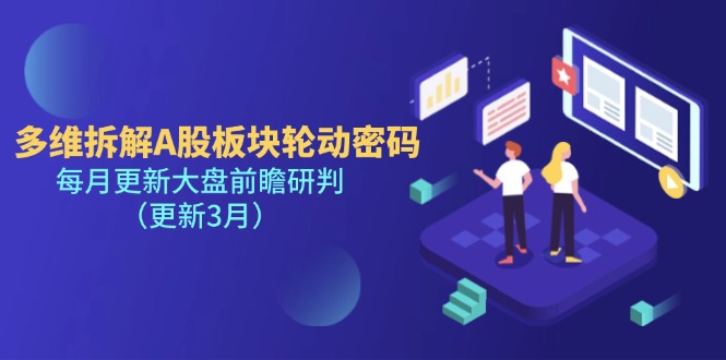 （14213期）多维拆解A股板块轮动密码，每月更新大盘前瞻研判（更新3月）-致富学堂