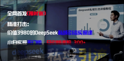 精准打击：价值3980的DeepSeek私域引流实操课，小白实操无门槛，日引精准粉300+-致富学堂