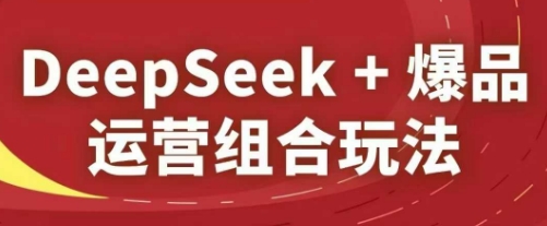 DeepSeek+爆品运营组合玩法，2025淘系精品课-致富学堂