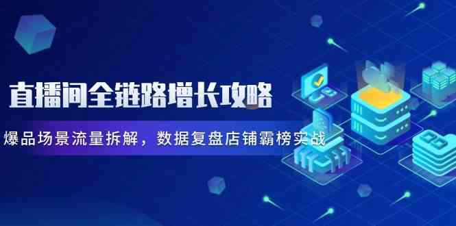 直播间全链路增长攻略，爆品场景流量拆解，数据复盘店铺霸榜实战-致富学堂