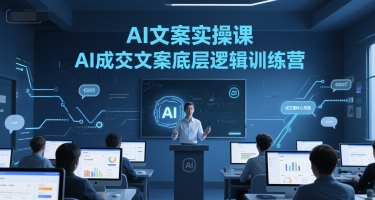 AI文案实操课，AI成交文案底层逻辑训练营-致富学堂