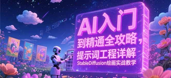 AI入门到精通全攻略，提示词工程详解，StableDiffusion绘画实战教学-致富学堂