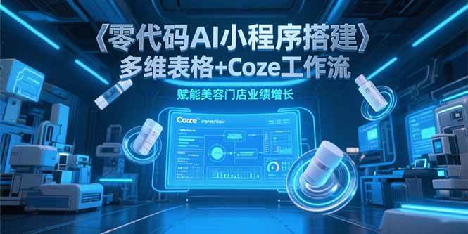 （15239期）零代码AI小程序搭建，多维表格+Coze工作流，赋能美容门店业绩增长-致富学堂