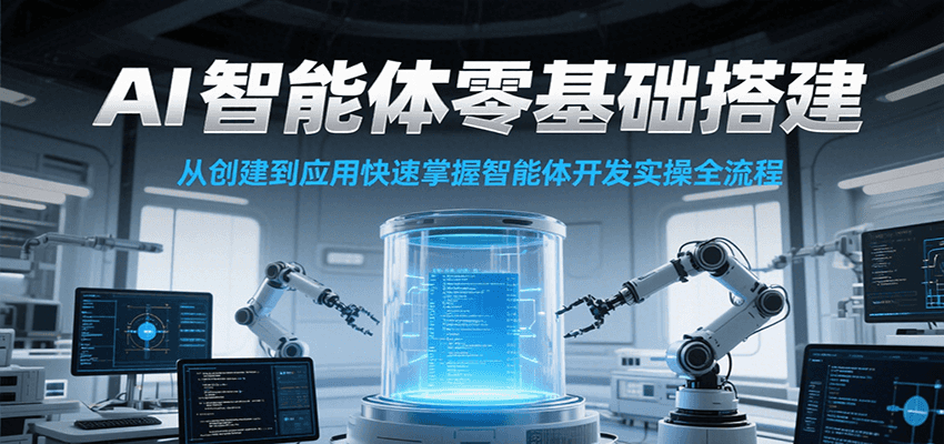 AI智能体零基础搭建实操课，从创建到应用快速掌握智能体开发全流程！-致富学堂