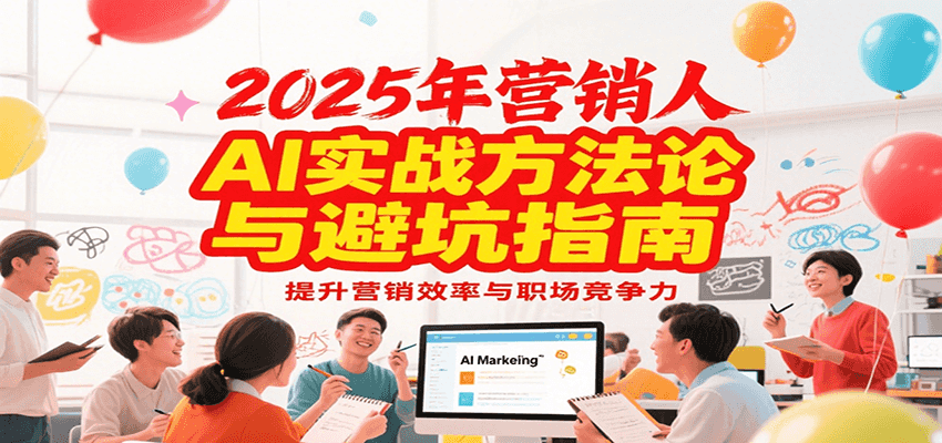 2025年营销实战方法论与避坑指南，利用AI提升营销效率与职场竞争力-致富学堂