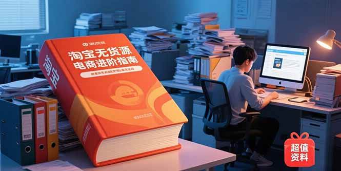 （15317期）淘宝无货源电商进阶指南，包含新人课、进阶课，配套资料，蓝海选品等-致富学堂
