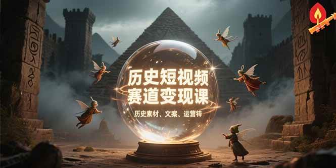 （15386期）历史短视频赛道变现课，百集素材库应用，文案剪辑技巧，账号运营全案-致富学堂