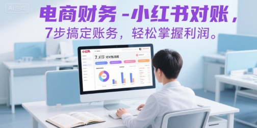 电商财务-小红书对账，7步搞定账务，轻松掌握利润-致富学堂