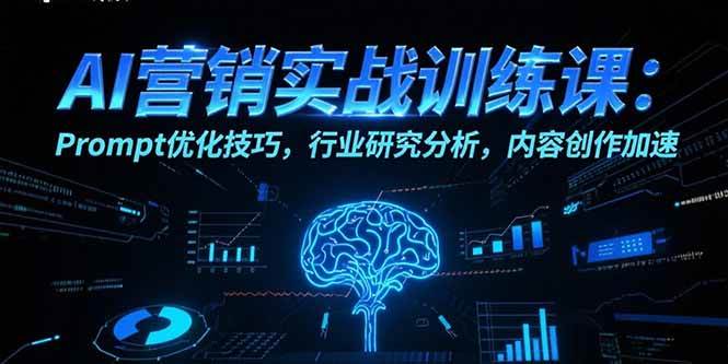（15465期）AI营销实战训练课：Prompt优化技巧，行业研究分析，内容创作加速-致富学堂
