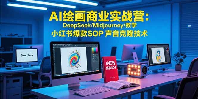 （15460期）AI绘画商业实战营：DeepSeek/Midjourney/教学 小红书爆款SOP 声音克隆技术-致富学堂