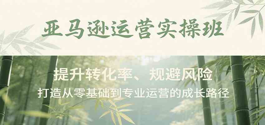 亚马逊运营实操班，提升转化率、规避风险，打造从零基础到专业运营的成长路径-致富学堂
