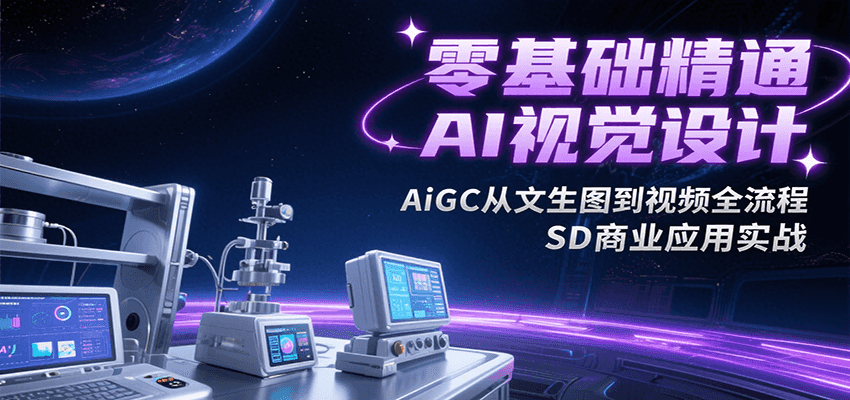 零基础精通AI视觉设计，AiGC从文生图到视频全流程，SD商业应用实战-致富学堂
