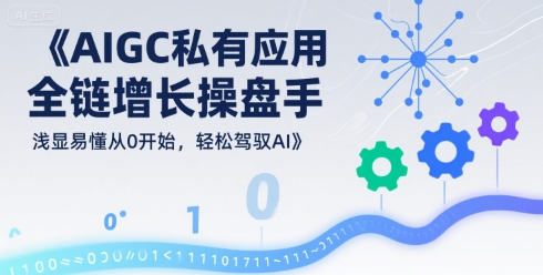 AIGC私有化应用全链增长操盘手，浅显易懂从0开始，轻松驾驭AI-致富学堂
