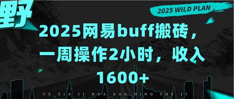 （15666期）2025网易buff搬砖，一周操作2小时，收入1600+-致富学堂