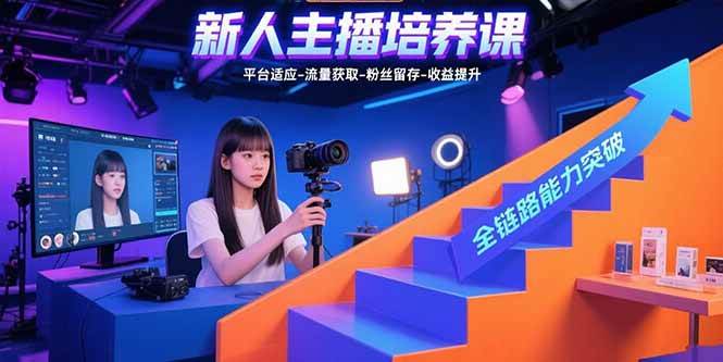 （15701期）新人主播培养课：平台适应-流量获取-粉丝留存-收益提升 全链路能力突破-致富学堂