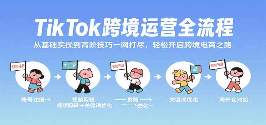 TikTok跨境运营全流程，从基础实操到高阶技巧一网打尽，轻松开启跨境电商之路-致富学堂