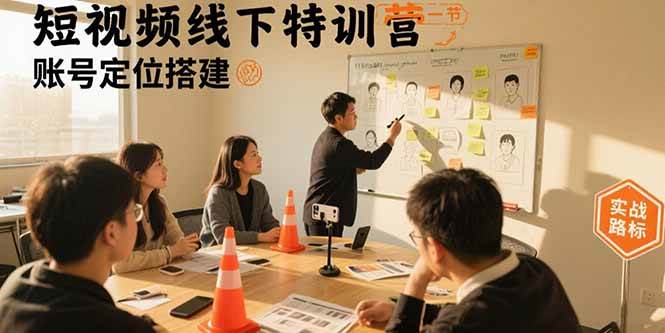 （15707期）短视频线下特训营：账号定位搭建/口播号拍摄剪辑/直播间流量入口/变现实战-致富学堂