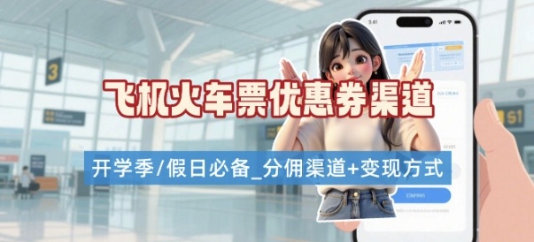 学生党必看！机票火车票优惠券申请渠道 + 项目打法，开学季节日速存-致富学堂