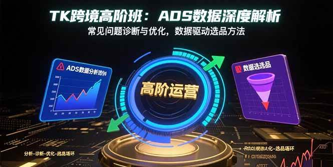 （15809期）TK跨境高阶班：ADS数据深度解析，常见问题诊断与优化，数据驱动选品方法-致富学堂