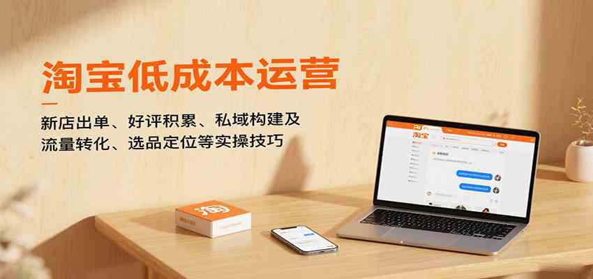 淘宝低成本运营，新店出单、好评积累、私域构建及流量转化、选品定位等实操技巧-致富学堂