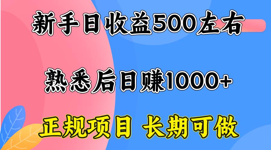 （15978期）一台电脑，前期日收益300-500，熟练后日入1000左右-致富学堂