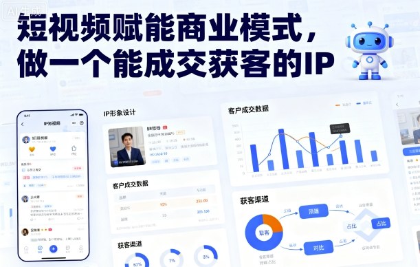 短视频赋能商业模式，做一个能成交获客的IP-致富学堂