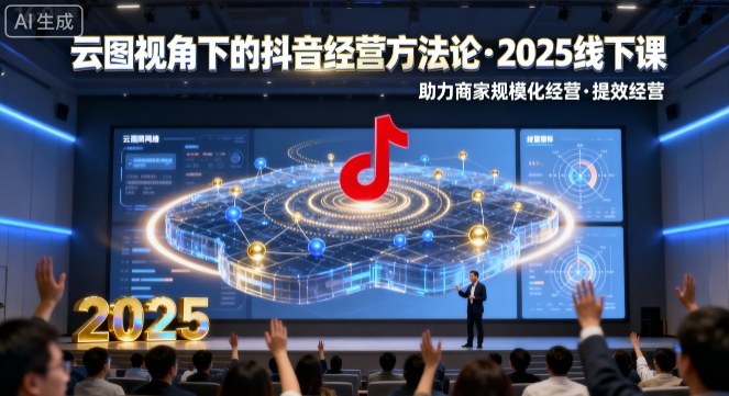 云图视角下的抖音经营方法论，2025线下课，助力商家规模化经营，提效经营（录音+字幕）-致富学堂