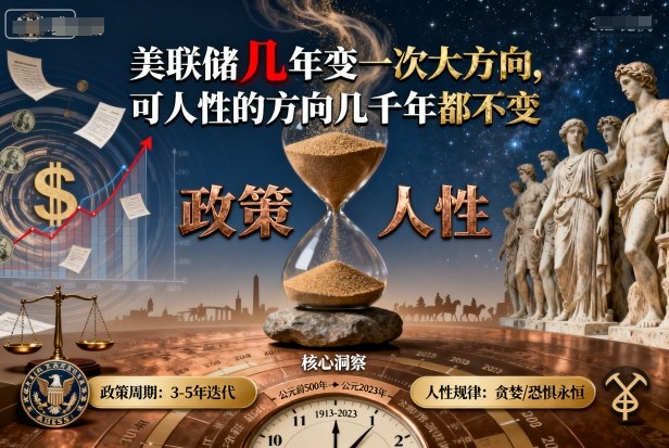 付费文章：美联储几年变一次大方向，可人性的方向几千年都不变-致富学堂