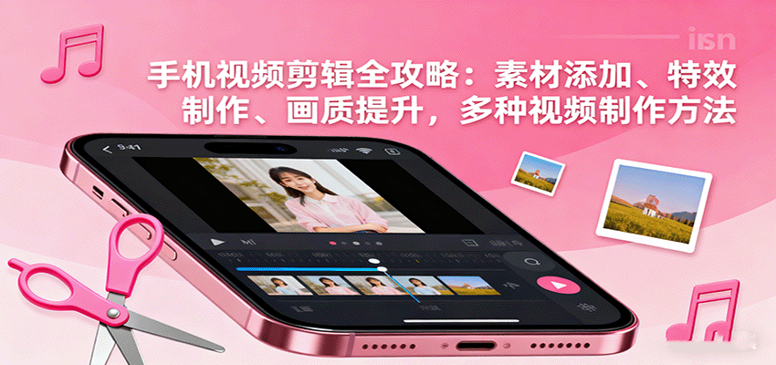手机视频剪辑全攻略：素材添加、特效制作、画质提升，多种视频制作方法-致富学堂